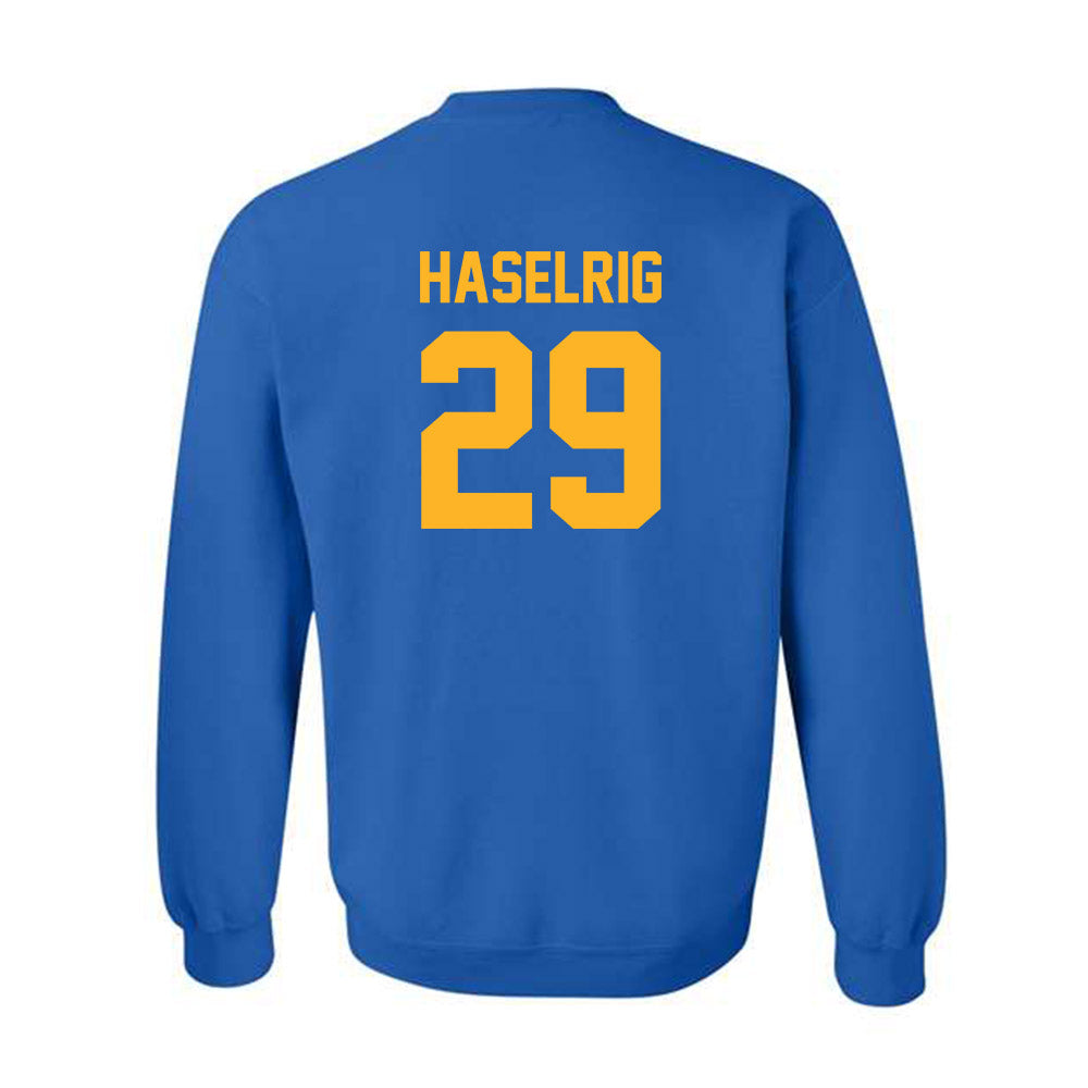 Pittsburgh - NCAA Football : Benny Haselrig - Classic Shersey Crewneck Sweatshirt