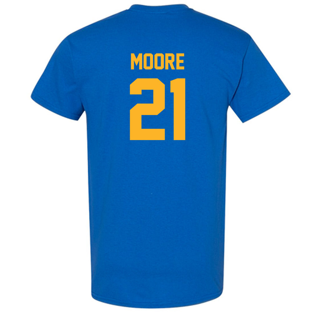 Pittsburgh - NCAA Men's Basketball : Macari Moore - Classic Shersey T-Shirt-1