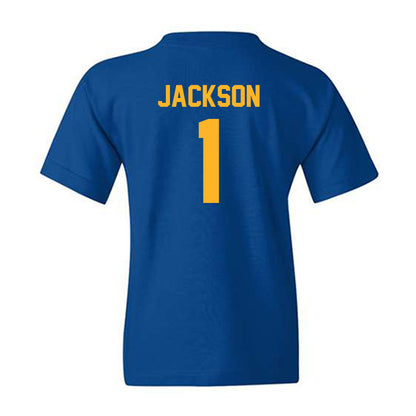 Pittsburgh - NCAA Men's Basketball : Dishon Jackson - Classic Shersey Youth T-Shirt-1