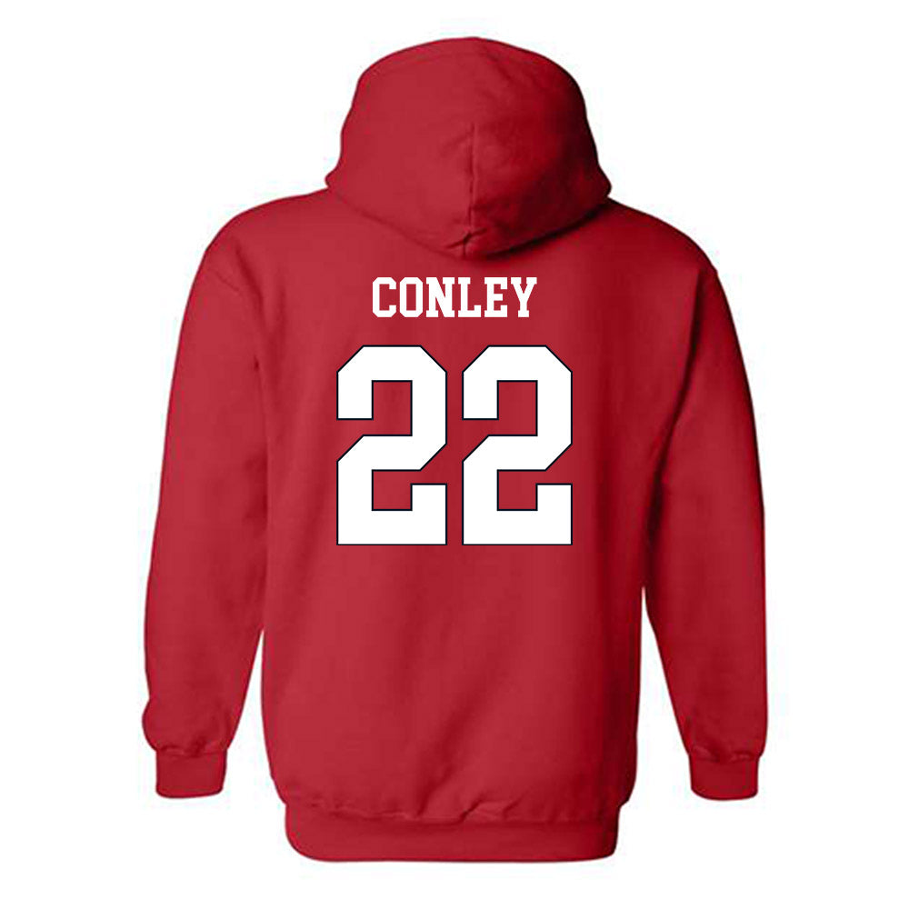 St. Johns - NCAA Baseball : Tommy Conley - Classic Shersey Hooded Sweatshirt-1