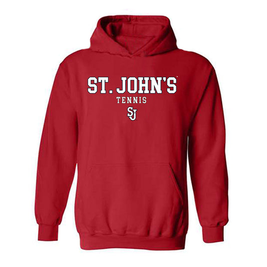 St. Johns - NCAA Women's Tennis : Nicoline Sartz-Lunde - Classic Shersey Hooded Sweatshirt