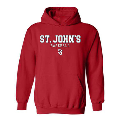 St. Johns - NCAA Baseball : Sean Britt - Classic Shersey Hooded Sweatshirt-0