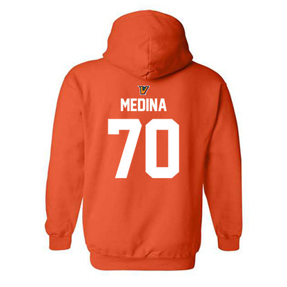 UTRGV - NCAA Football : Frank Medina - Classic Shersey Hooded Sweatshirt-1