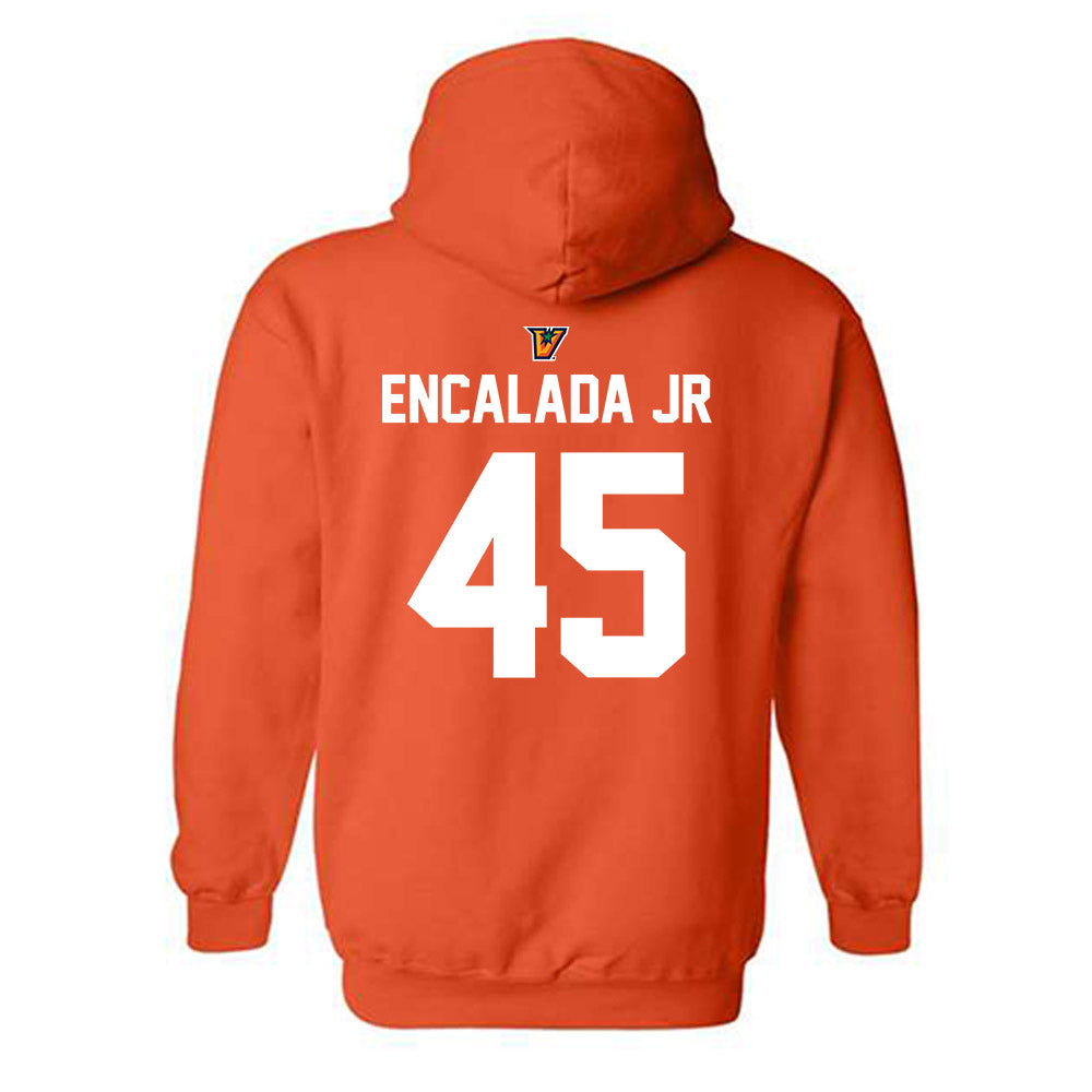 UTRGV - NCAA Baseball : Emir Encalada Jr - Classic Shersey Hooded Sweatshirt-1
