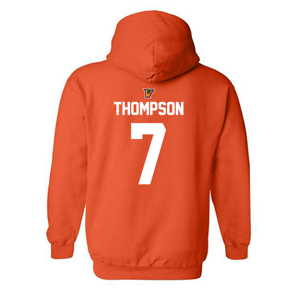 UTRGV - NCAA Football : Dacorien Thompson - Classic Shersey Hooded Sweatshirt-1