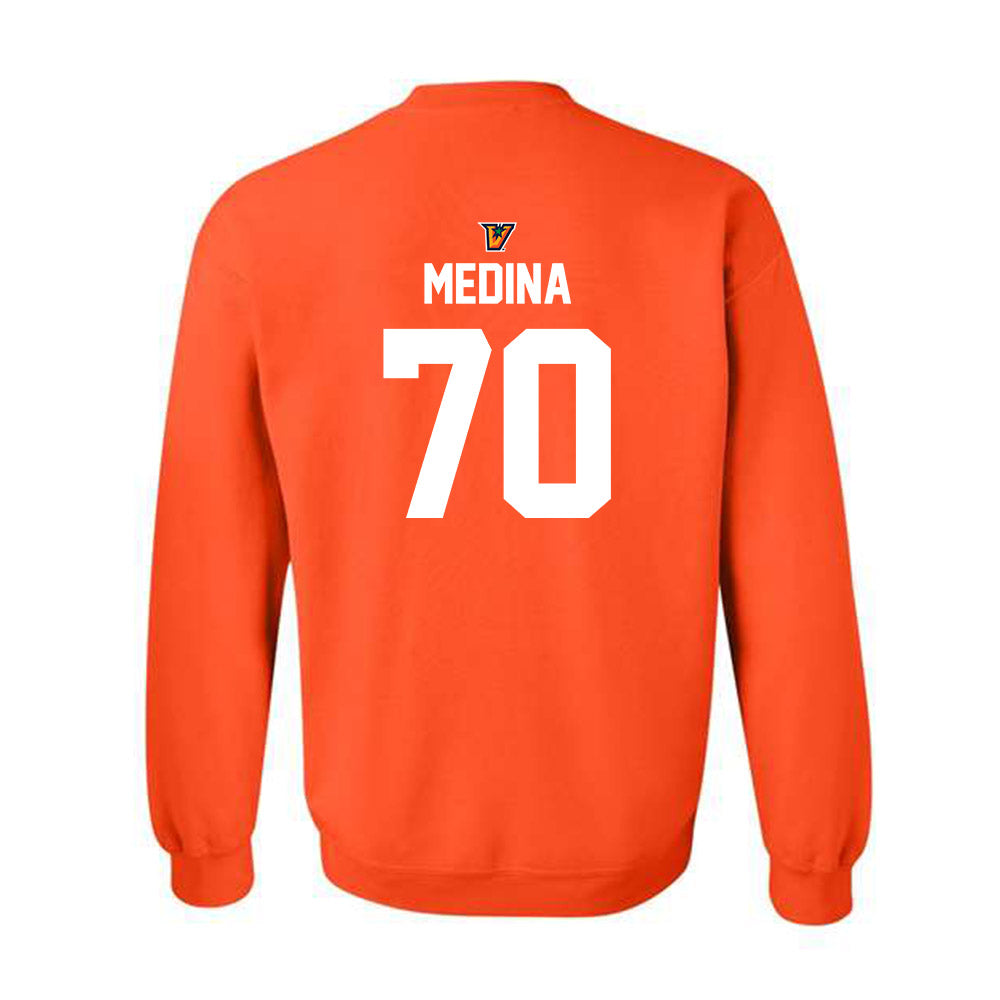 UTRGV - NCAA Football : Frank Medina - Classic Shersey Crewneck Sweatshirt-1