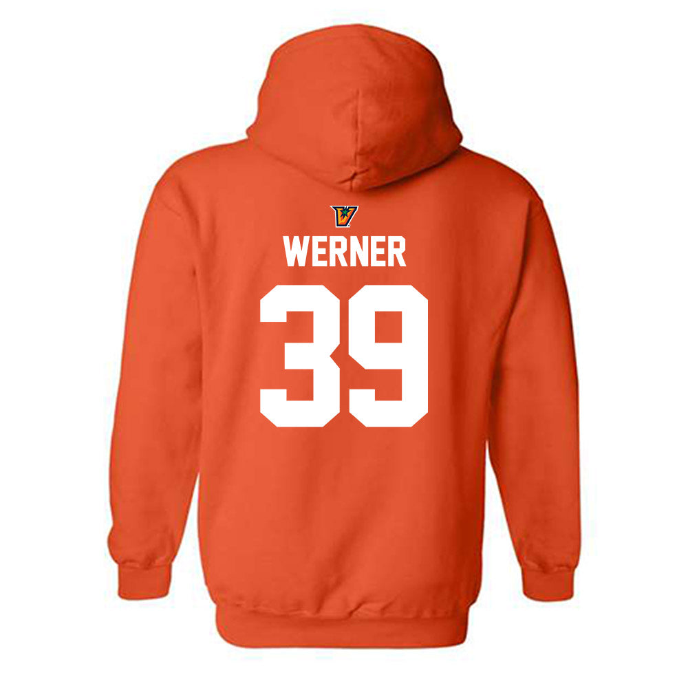 UTRGV - NCAA Football : Shane Werner - Classic Shersey Hooded Sweatshirt-1