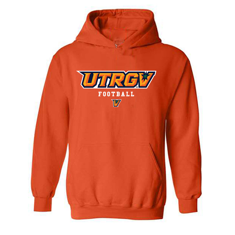 UTRGV - NCAA Football : Xayvion Noland - Classic Shersey Hooded Sweatshirt-0