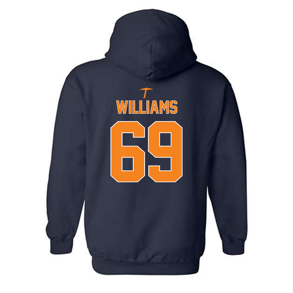 UTEP - NCAA Football : James Williams - Classic Shersey Hooded Sweatshirt-1