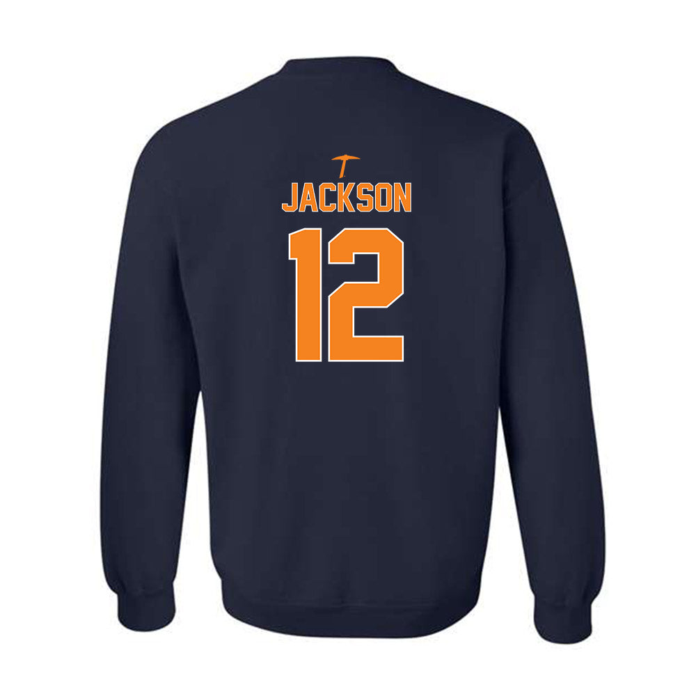 UTEP - Men's Basketball Legends : Stefon Jackson - Classic Shersey Crewneck Sweatshirt-1