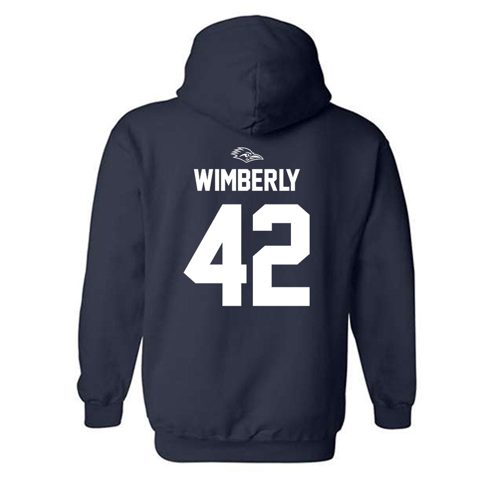 UTSA - NCAA Football : Daemian Wimberly - Classic Shersey Hooded Sweatshirt-1