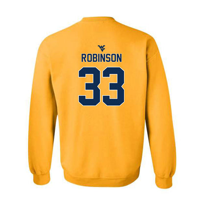 West Virginia - NCAA Baseball : Brayden Robinson - Classic Shersey Crewneck Sweatshirt-1