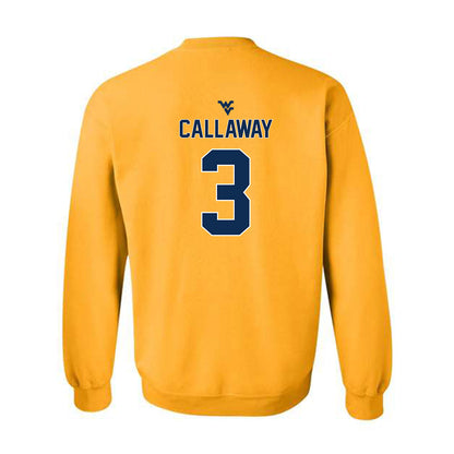 West Virginia - NCAA Baseball : Andrew Callaway - Crewneck Sweatshirt Classic Shersey