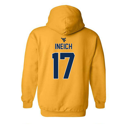 West Virginia - NCAA Baseball : Matt Ineich - Classic Shersey Hooded Sweatshirt-1