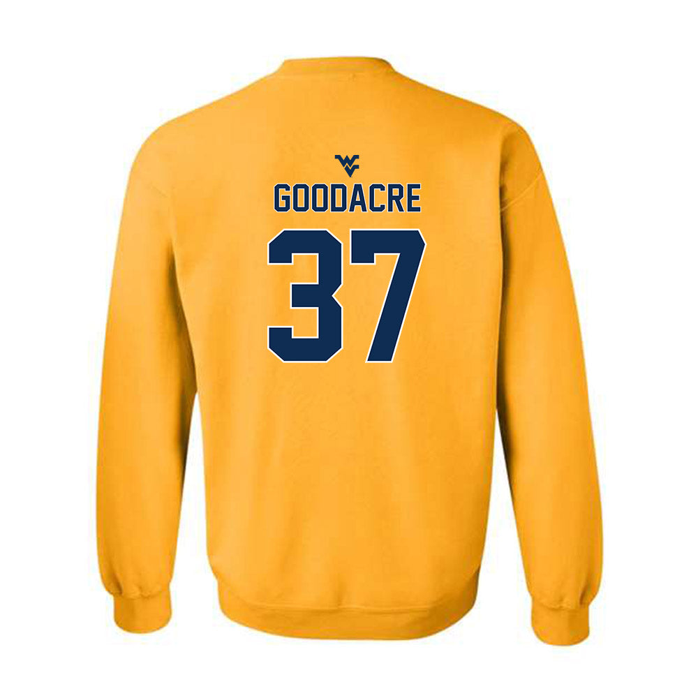 West Virginia - NCAA Baseball : Ben Goodacre - Classic Shersey Crewneck Sweatshirt-1