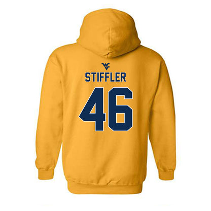 West Virginia - NCAA Baseball : Mac Stiffler - Classic Shersey Hooded Sweatshirt-1