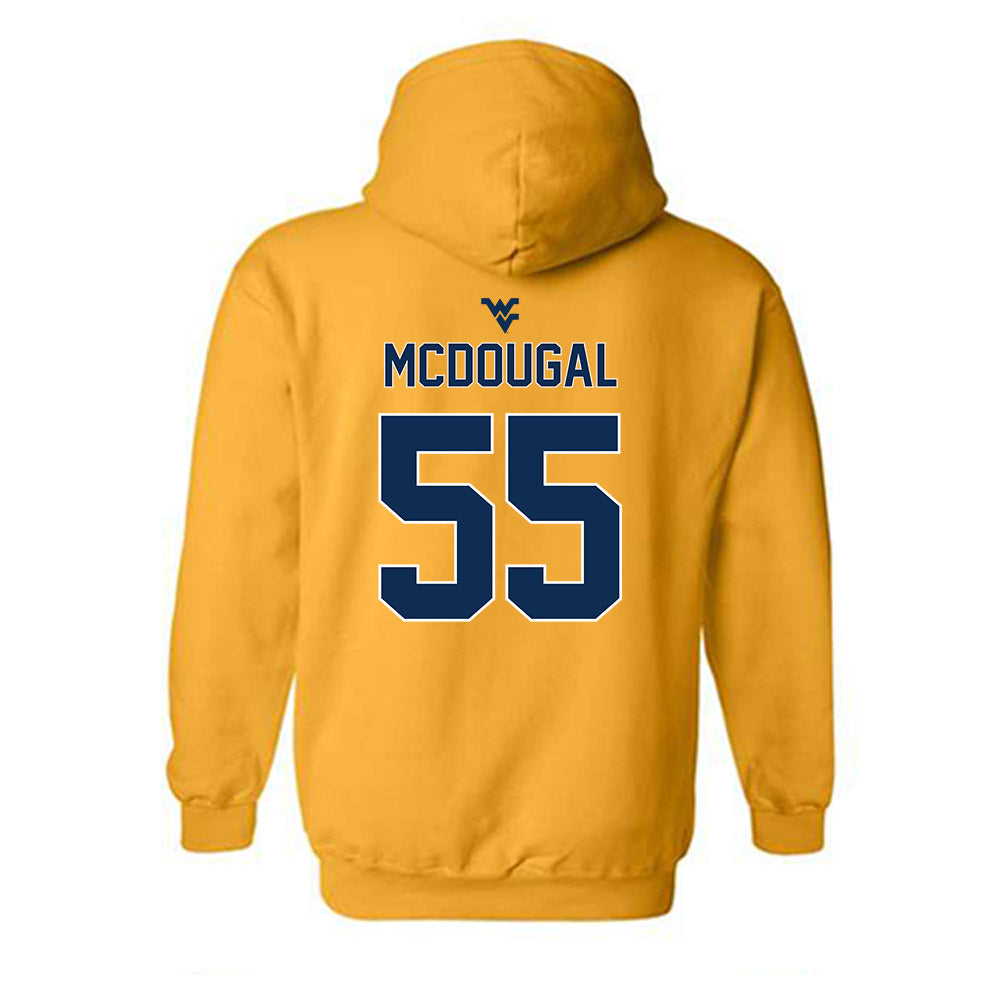 West Virginia - NCAA Baseball : Ben McDougal - Classic Shersey Hooded Sweatshirt-1