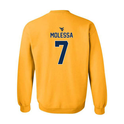 West Virginia - NCAA Baseball : Maxwell Molessa - Classic Shersey Crewneck Sweatshirt-1