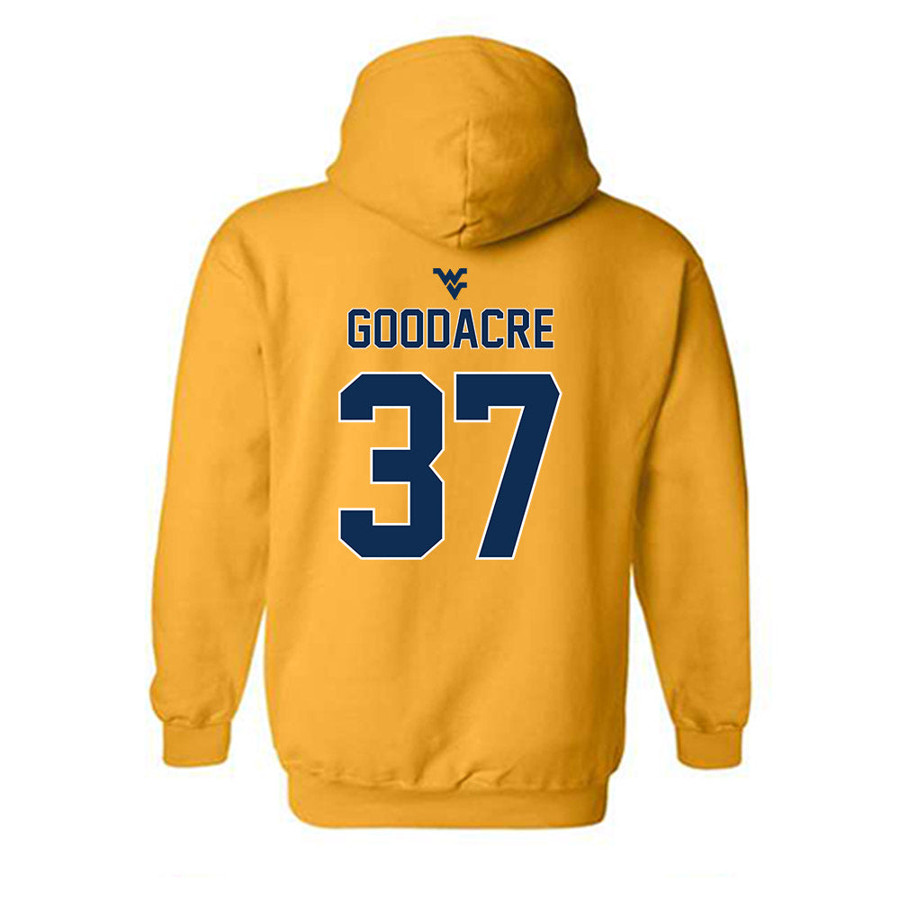 West Virginia - NCAA Baseball : Ben Goodacre - Classic Shersey Hooded Sweatshirt-1