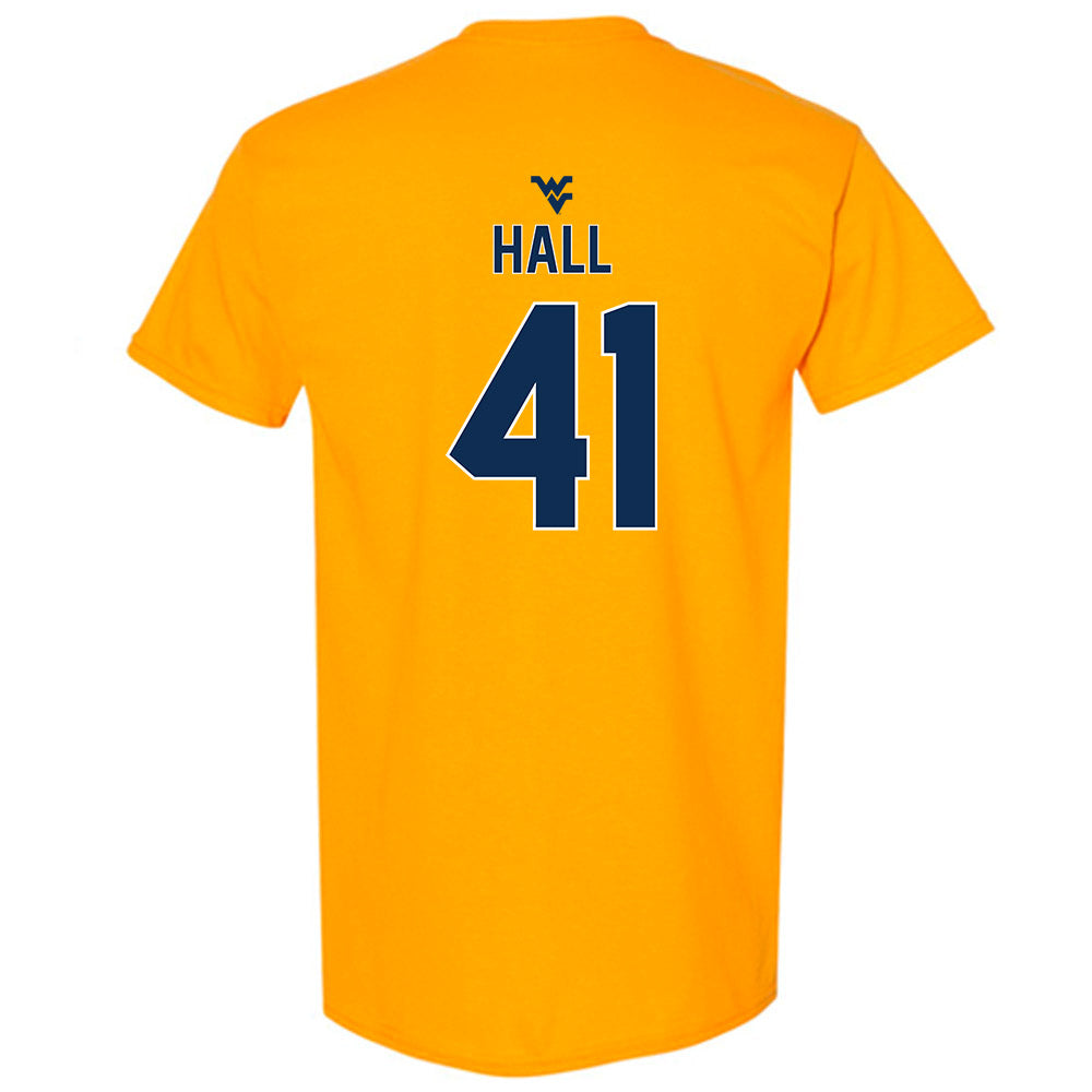 West Virginia - NCAA Baseball : Tyrus Hall - Classic Shersey T-Shirt-1