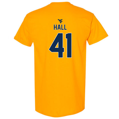 West Virginia - NCAA Baseball : Tyrus Hall - Classic Shersey T-Shirt-1
