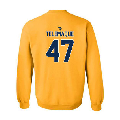West Virginia - NCAA Football : Wilnerson Telemaque - Classic Shersey Crewneck Sweatshirt-1