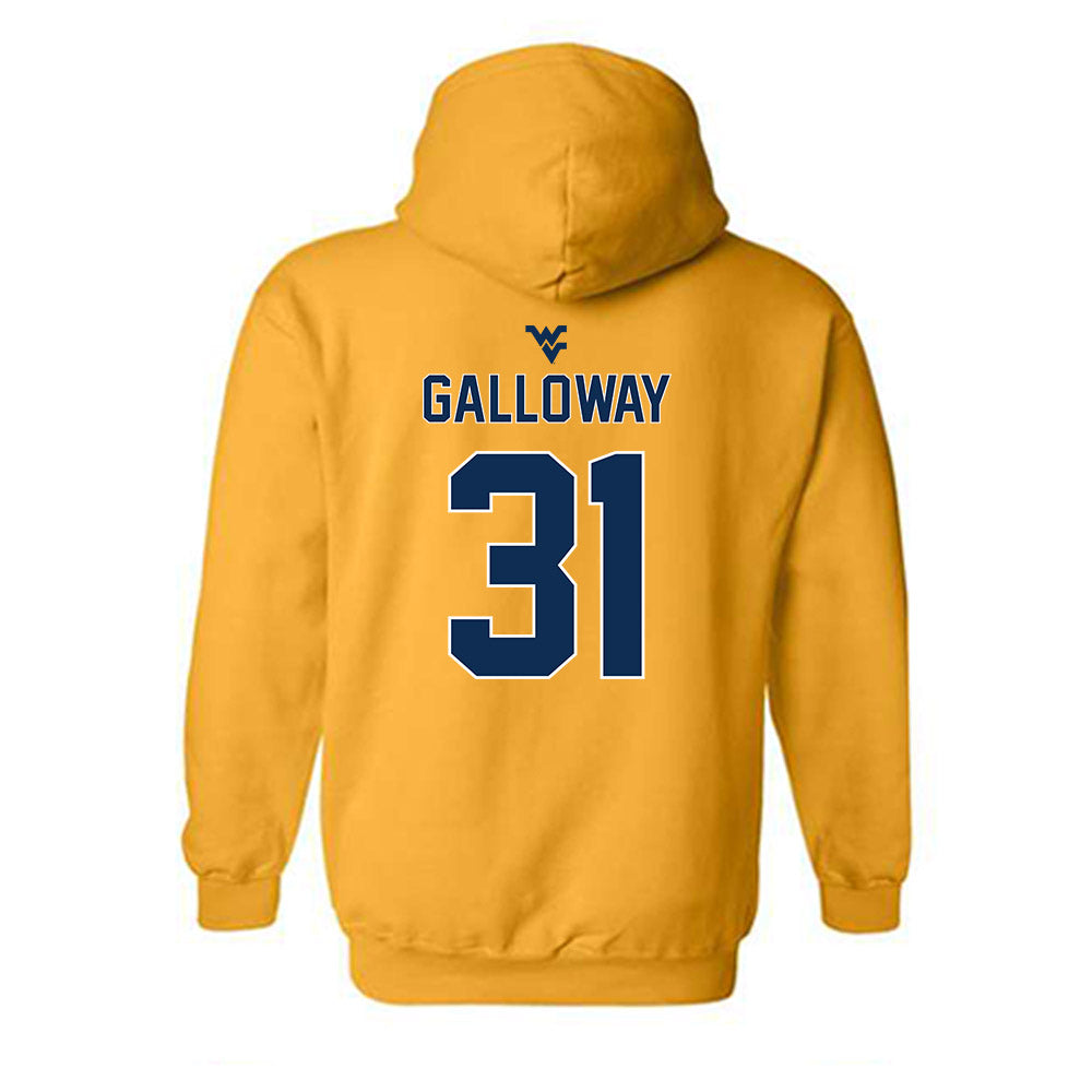 West Virginia - NCAA Football : Dawayne Galloway - Classic Shersey Hooded Sweatshirt-1