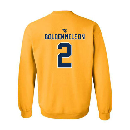 West Virginia - NCAA Football : Devonte Golden-Nelson - Classic Shersey Crewneck Sweatshirt-1