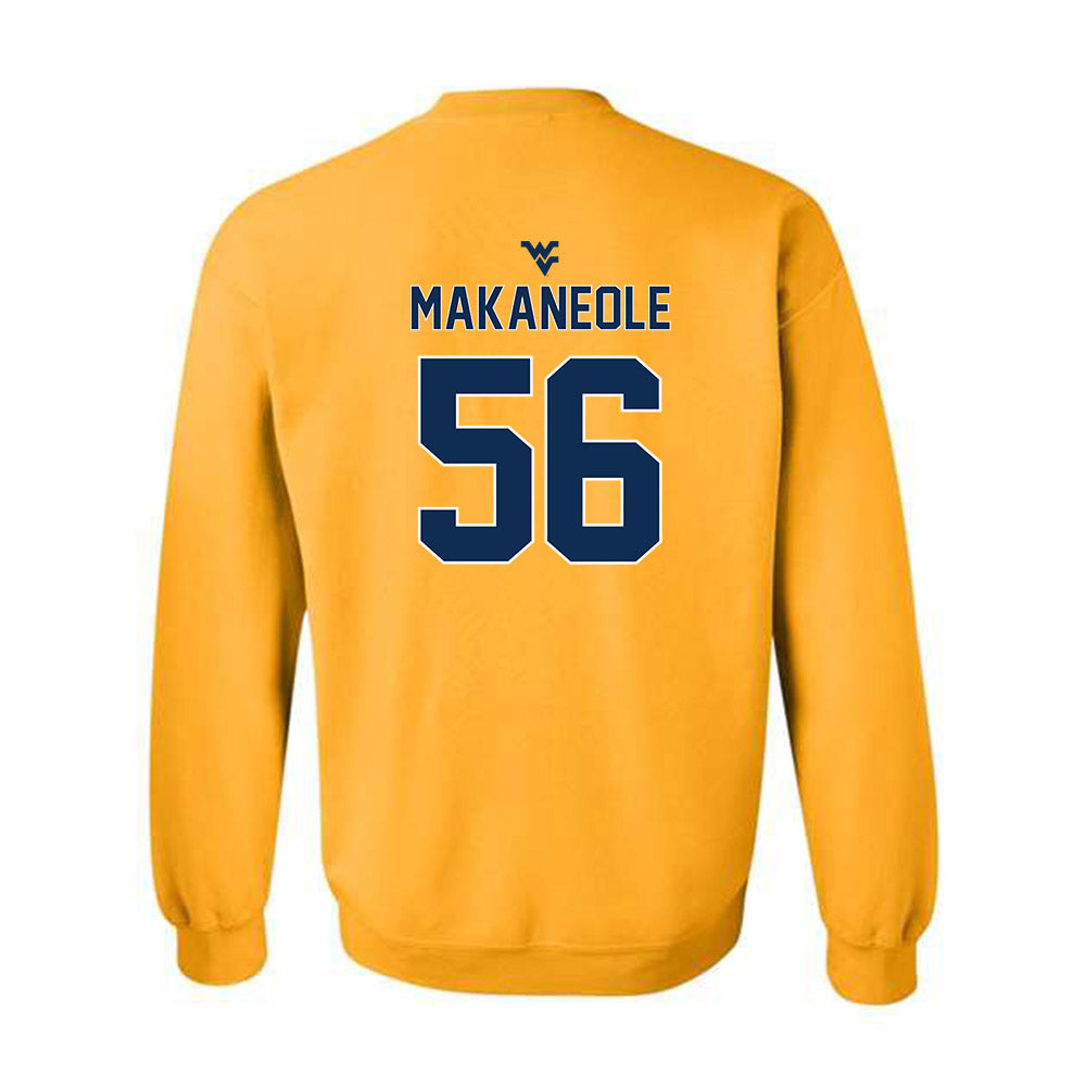 West Virginia - NCAA Football : Kimo Makaneole - Classic Shersey Crewneck Sweatshirt-1