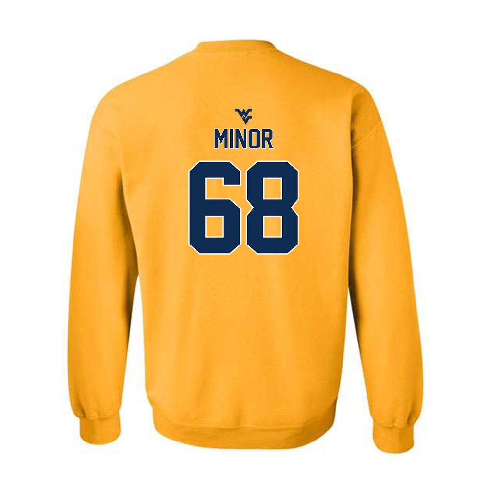 West Virginia - NCAA Football : Wyatt Minor - Classic Shersey Crewneck Sweatshirt-1