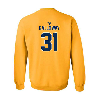 West Virginia - NCAA Football : Dawayne Galloway - Classic Shersey Crewneck Sweatshirt-1