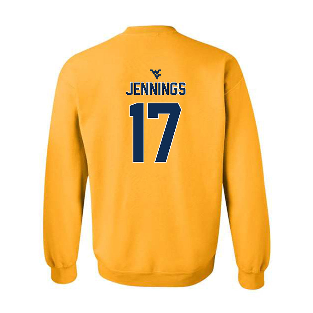 West Virginia - NCAA Football : Zae Jennings - Classic Shersey Crewneck Sweatshirt-1