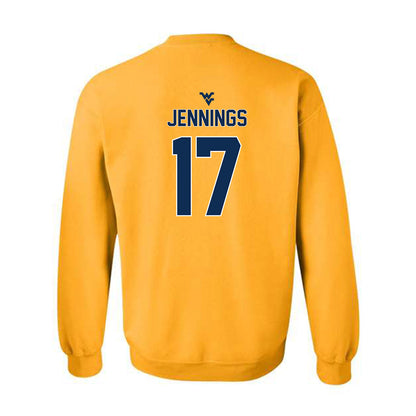 West Virginia - NCAA Football : Zae Jennings - Classic Shersey Crewneck Sweatshirt-1