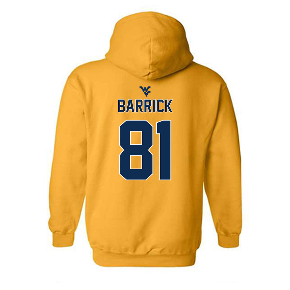 West Virginia - NCAA Football : Jacob Barrick - Classic Shersey Hooded Sweatshirt-1