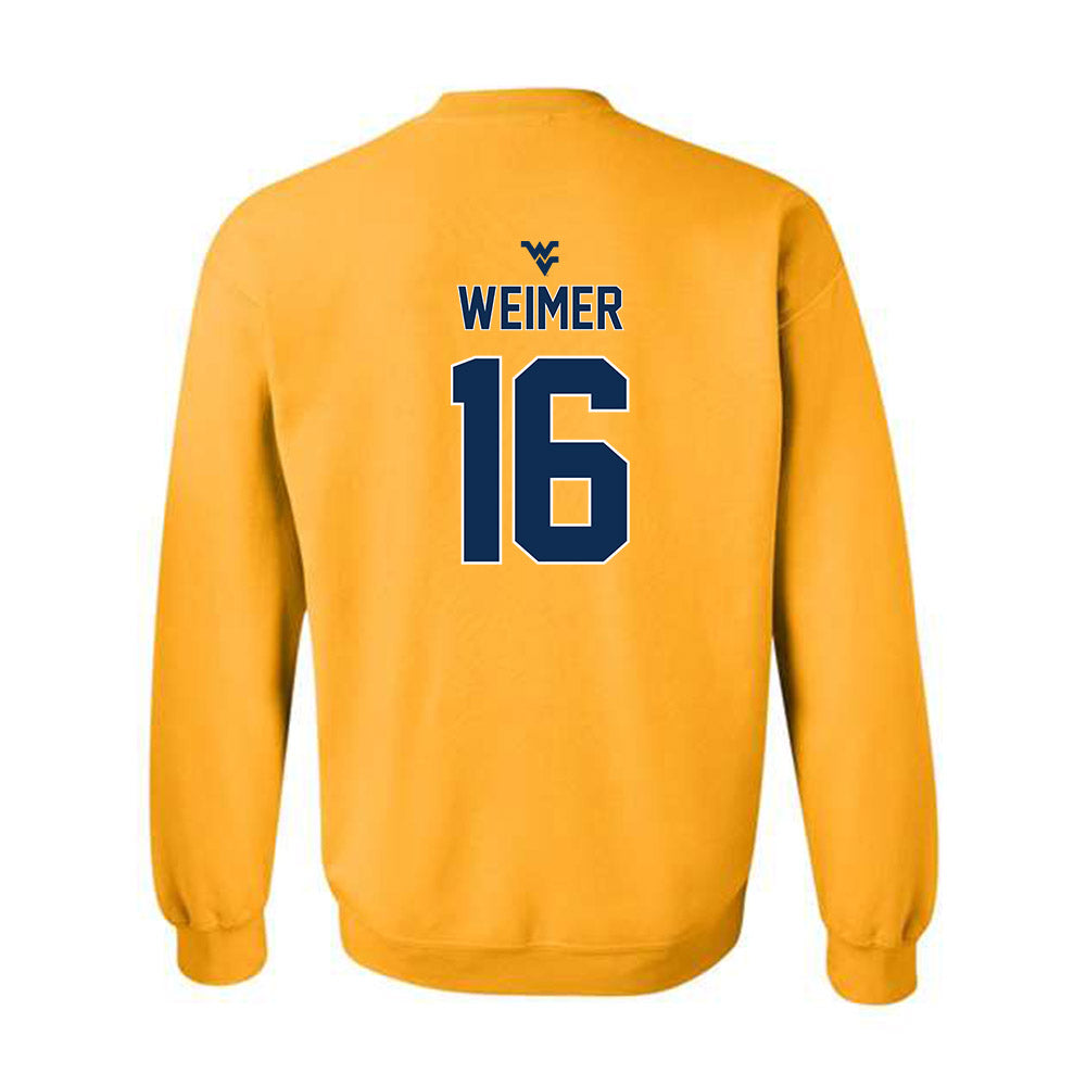 West Virginia - NCAA Football : Jeffrey Weimer - Classic Shersey Crewneck Sweatshirt-1