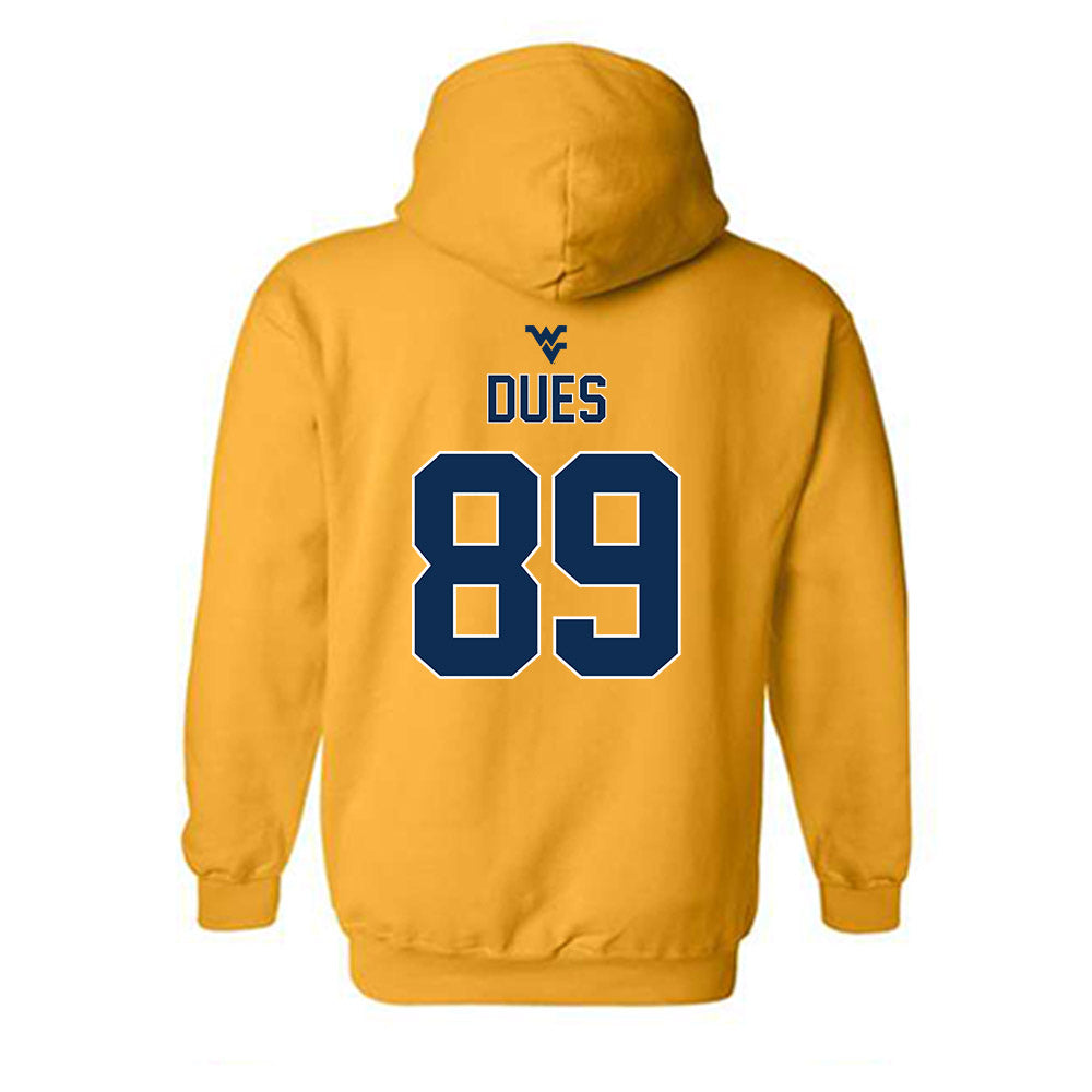 West Virginia - NCAA Football : Tyshawn Dues - Classic Shersey Hooded Sweatshirt-1