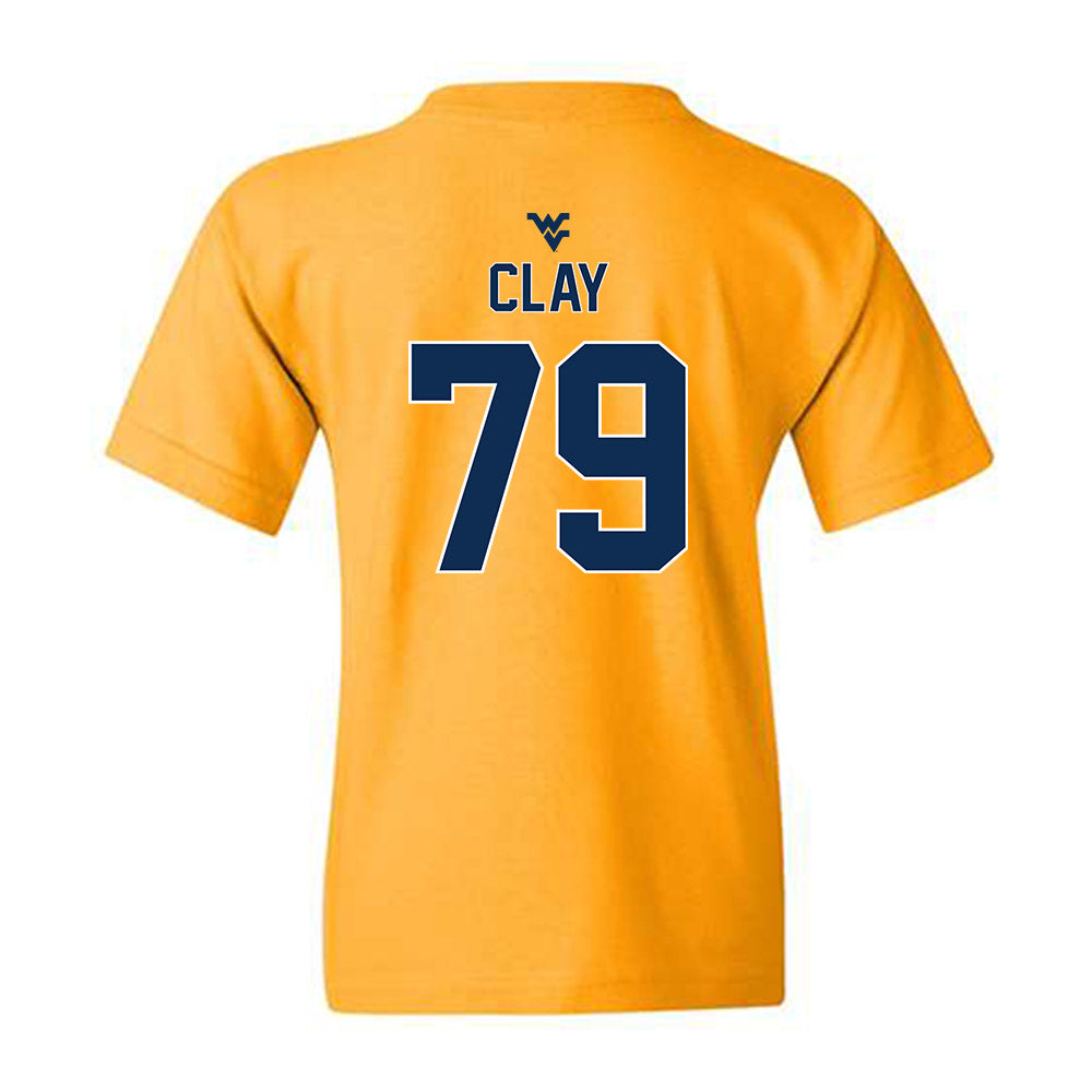 West Virginia - NCAA Football : Mickel Clay - Classic Shersey Youth T-Shirt-1