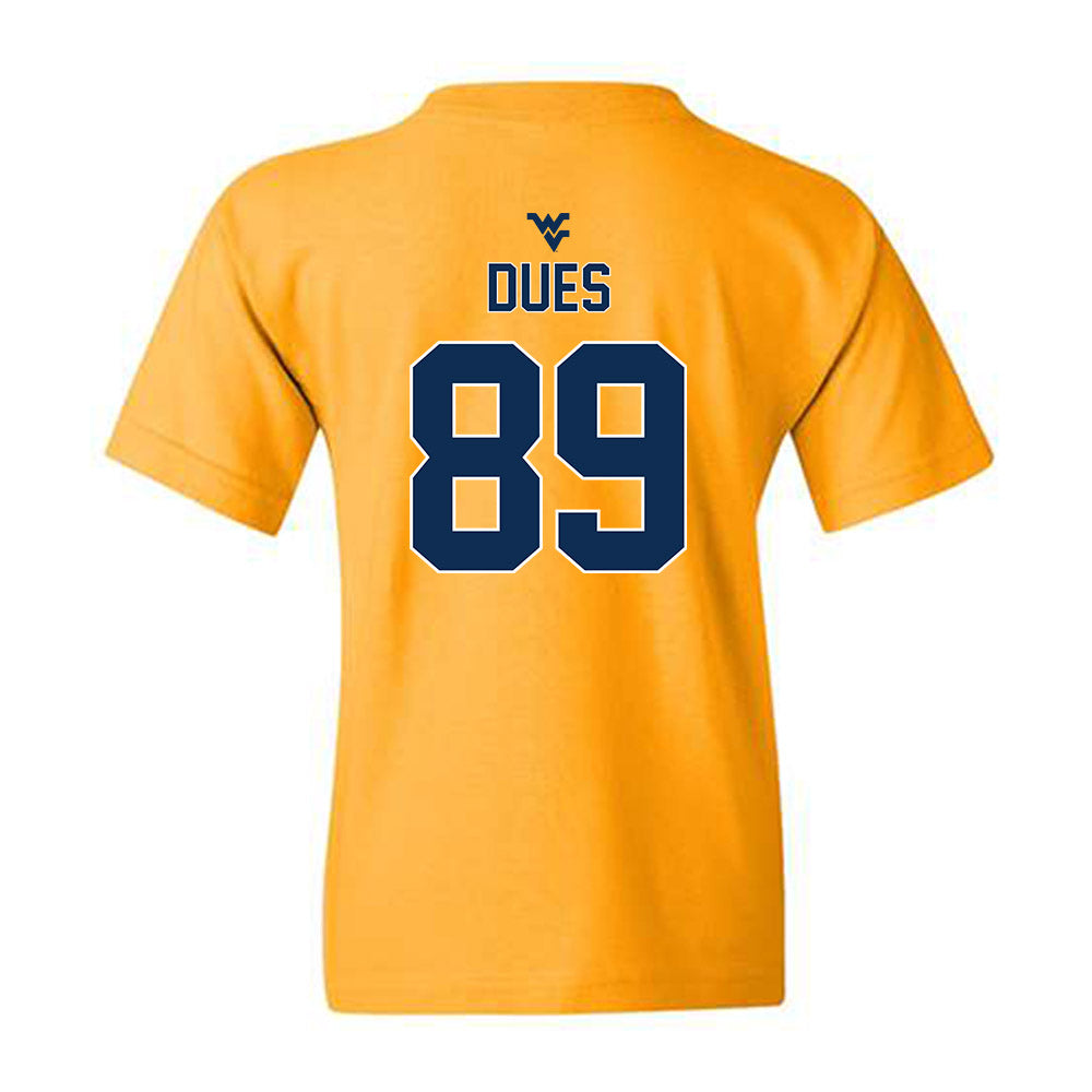 West Virginia - NCAA Football : Tyshawn Dues - Classic Shersey Youth T-Shirt-1