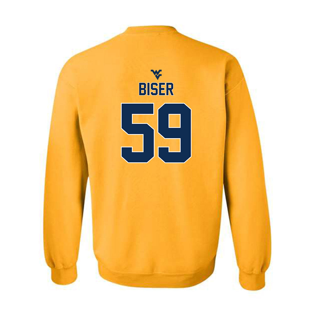 West Virginia - NCAA Football : Jackson Biser - Classic Shersey Crewneck Sweatshirt-1