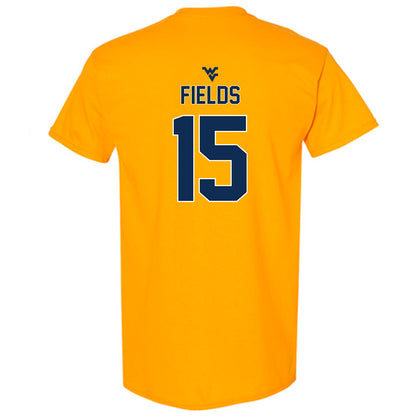 West Virginia - NCAA Men's Basketball : Jackson Fields - Classic Shersey T-Shirt-1