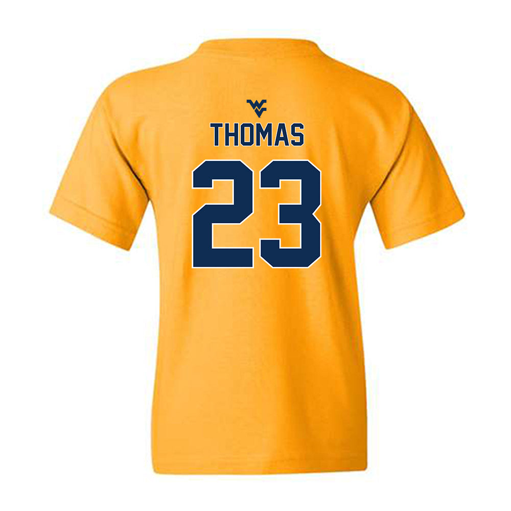 West Virginia - NCAA Women's Basketball : Jordan Thomas - Classic Shersey Youth T-Shirt-1