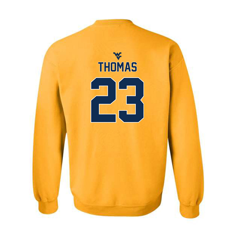 West Virginia - NCAA Women's Basketball : Jordan Thomas - Classic Shersey Crewneck Sweatshirt-1