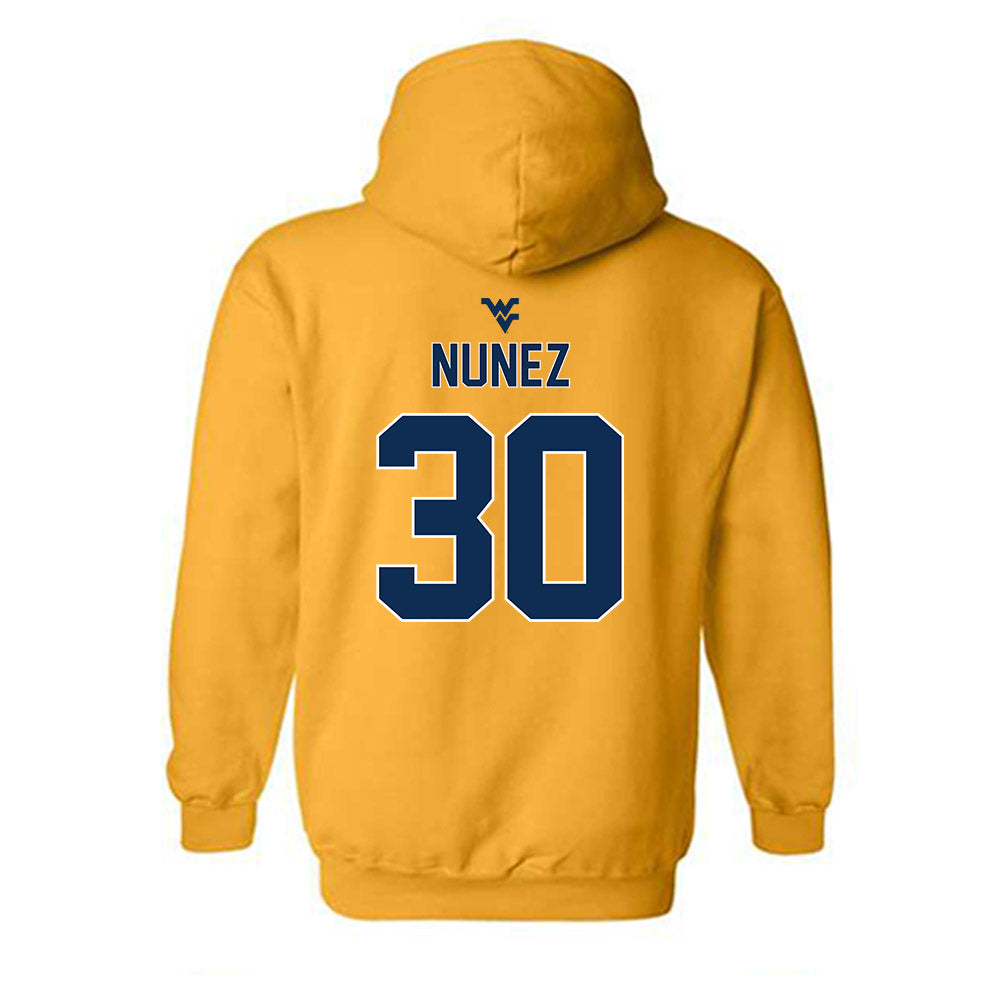 West Virginia - NCAA Men's Soccer : Lorenzo Nunez - Classic Shersey Hooded Sweatshirt