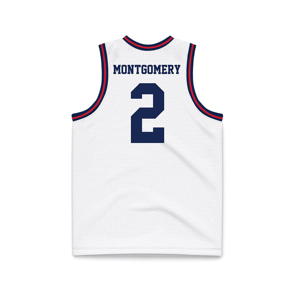 Dayton - NCAA Men's Basketball : De'Shayne Montgomery - White Basketball Jersey-1