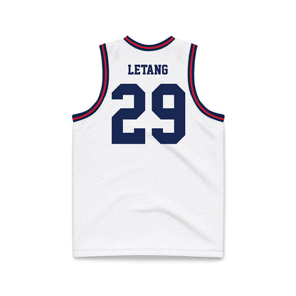 Dayton - NCAA Men's Basketball : Amael LEtang - White Basketball Jersey-1