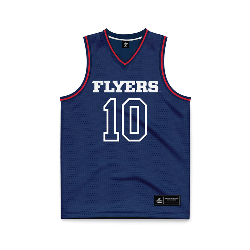 Dayton - NCAA Men's Basketball : Bryce Heard - Navy Basketball Jersey-0