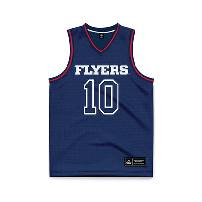 Dayton - NCAA Men's Basketball : Bryce Heard - Navy Basketball Jersey-0