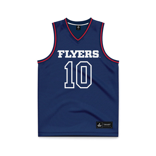 Dayton - NCAA Men's Basketball : Bryce Heard - Navy Basketball Jersey-0