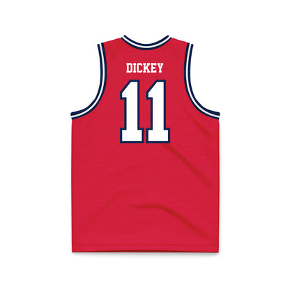 Dayton - NCAA Men's Basketball : Evan Dickey - Red Basketball Jersey-1