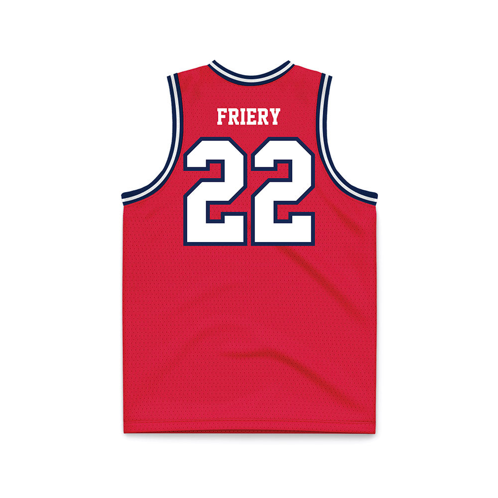 Dayton - NCAA Men's Basketball : Damon Friery - Red Basketball Jersey-1